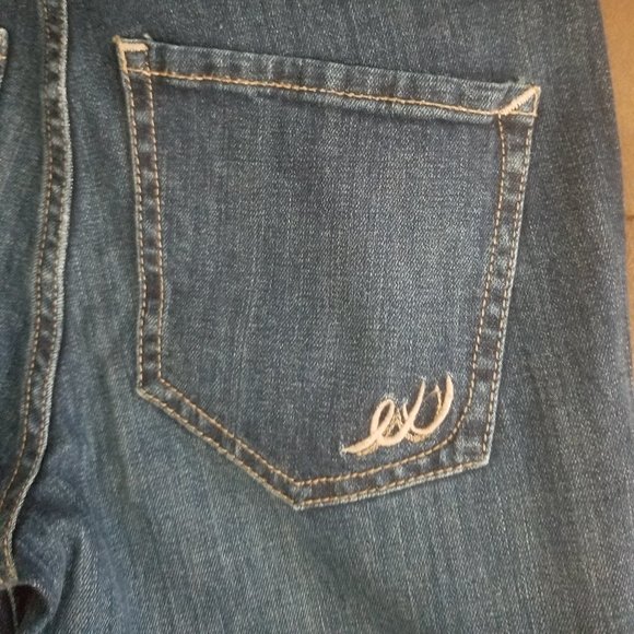 Express High Rise Bell Crop Jeans Size 0 NWT! - Picture 9 of 10